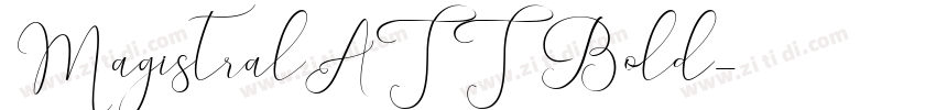 MagistralATT Bold字体转换
